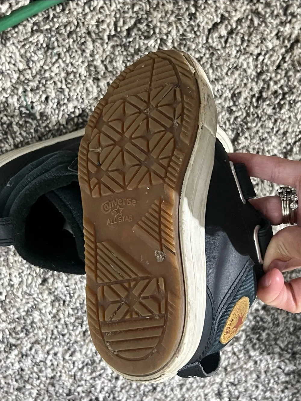 Sorel Kids Black and Cream Hook-and-Loop Sneakers